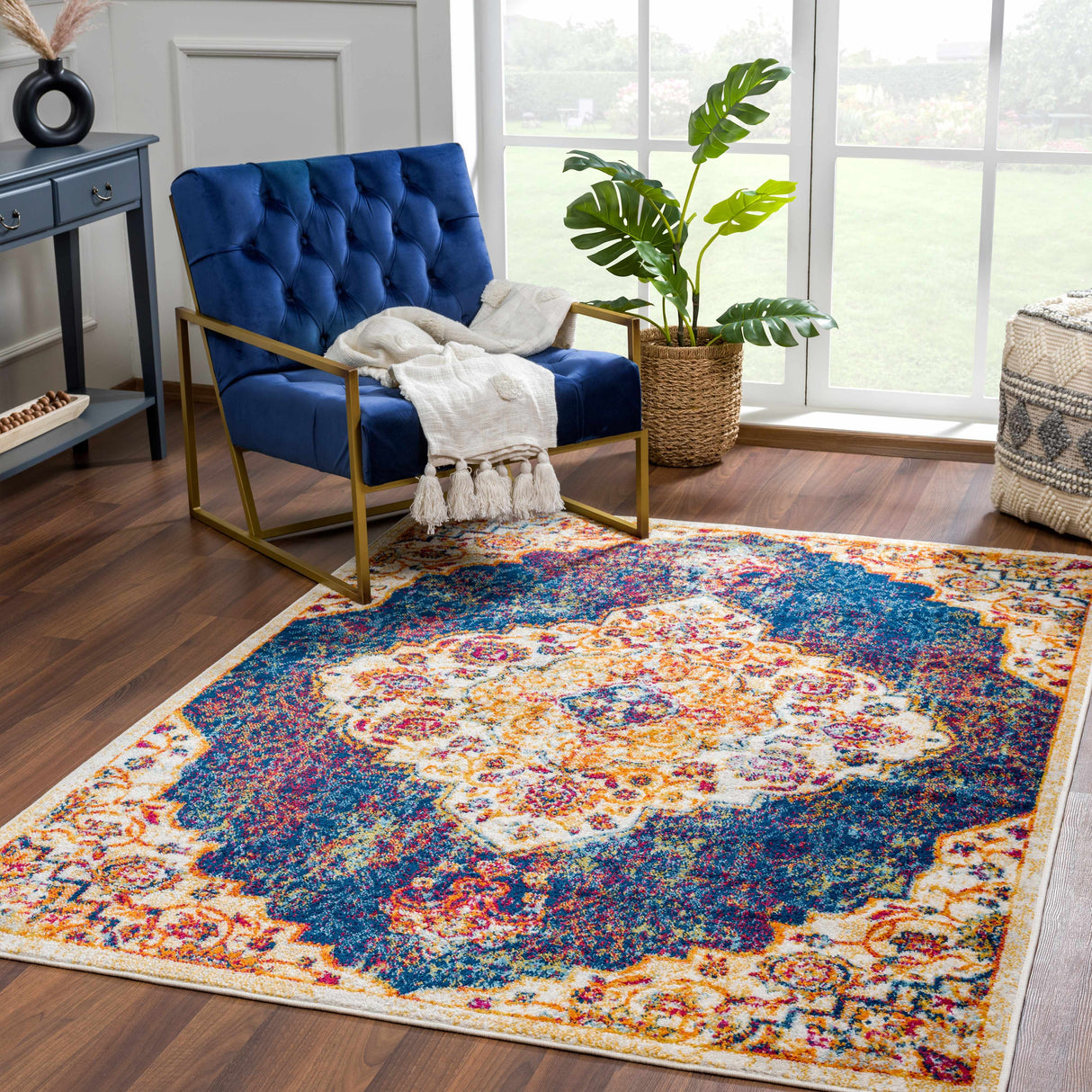 Istanbul Navy Area Rug - Clearance