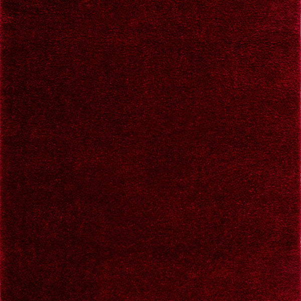 Heavenly Solid Red Plush Rug - Clearance