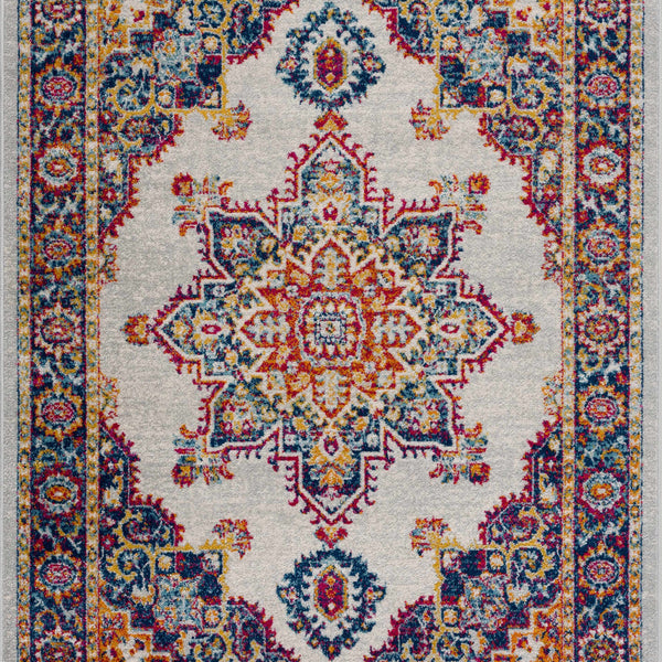 Istanbul Medallion Orange Area Rug - Clearance