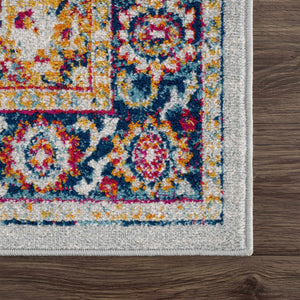 Istanbul Medallion Orange Area Rug - Clearance