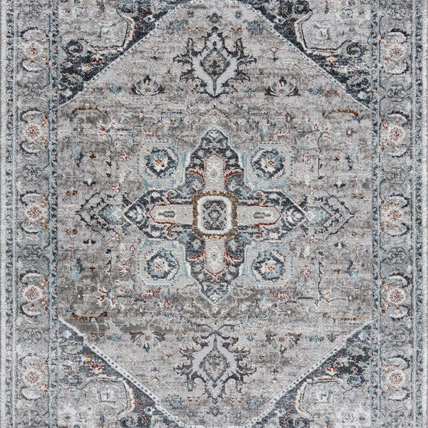 Liverpool Gray & Blue Area Rug - Clearance