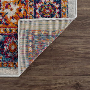 Istanbul Medallion Orange Area Rug - Clearance