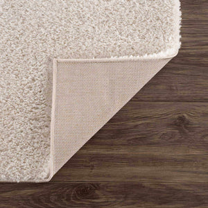 Velora Light Beige Wavy Abstract Modern Minimalist Polyester Machine Woven Area Rug