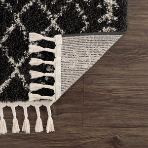 Thetford Black Berber Shag Rug - Clearance