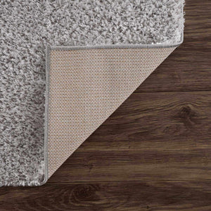 Lunaro Gray Subtle Wavy Abstract Modern Minimalist Polyester Machine Woven Area Rug - Clearance
