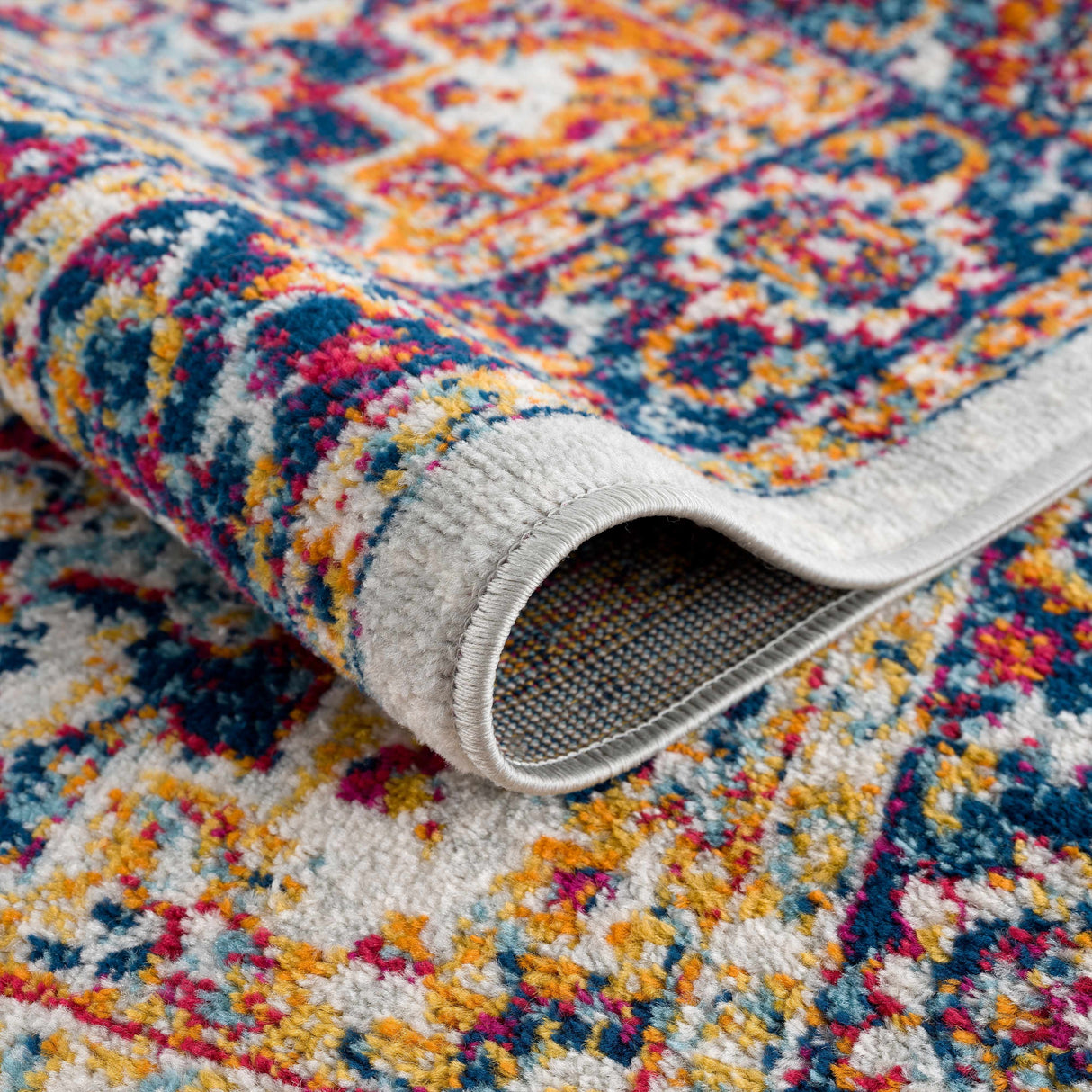 Istanbul Medallion Orange Area Rug - Clearance