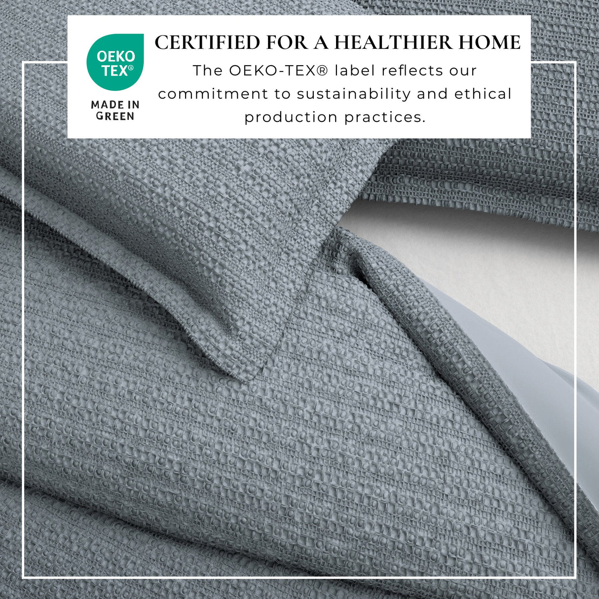 100% Cotton Waffle Weave Duvet Set - Mattea Collection