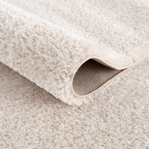 Velora Light Beige Wavy Abstract Modern Minimalist Polyester Machine Woven Area Rug