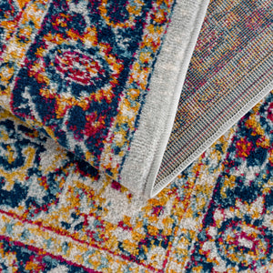Istanbul Medallion Orange Area Rug - Clearance