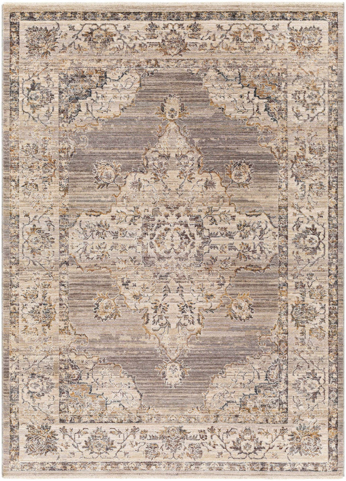 Cream Brown Zola Area Rug - Clearance