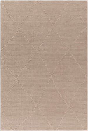 Aldis Tan Plush Textured Washable Rug  - Clearance