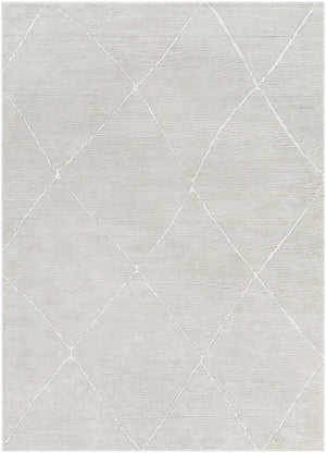 Aldis Grey Plush Textured Washable Rug  - Clearance