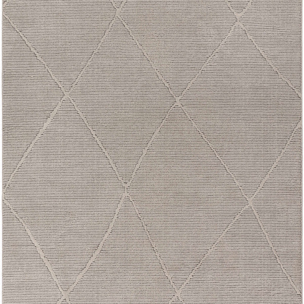 Aldis Grey Plush Textured Washable Rug  - Clearance