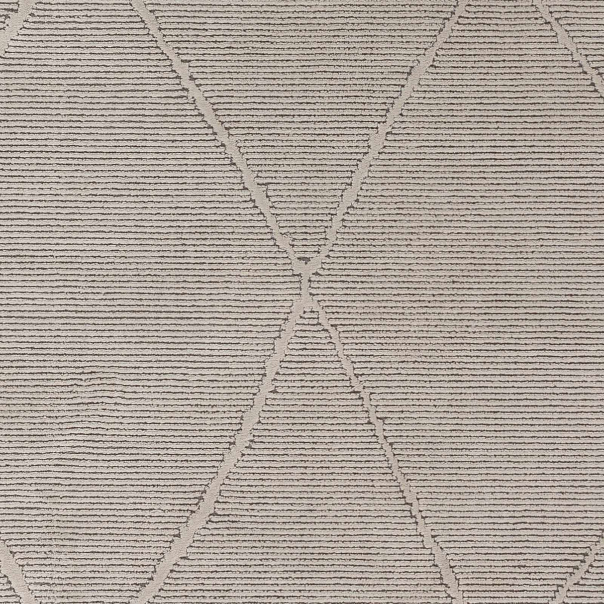Aldis Grey Plush Textured Washable Rug  - Clearance