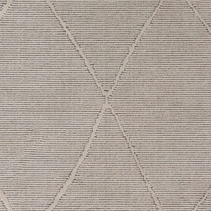 Aldis Grey Plush Textured Washable Rug  - Clearance