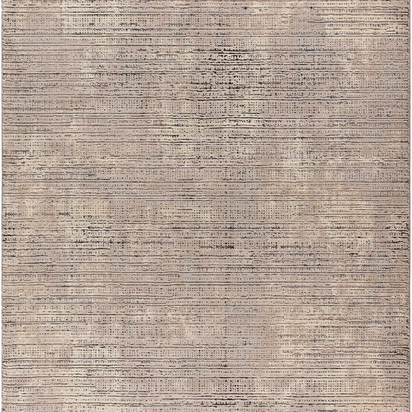 Chiyo Tan Plush Textured Washable Rug