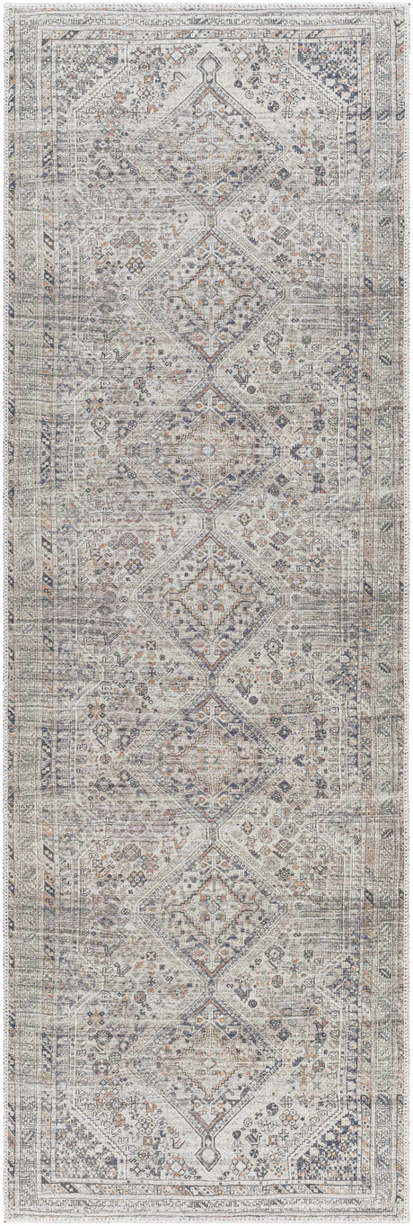 Barny Beige Flat Pile Washable Rug