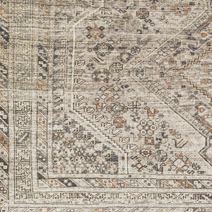 Barny Beige Flat Pile Washable Rug