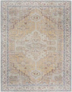 Reza Mustard Washable Rug - Clearance