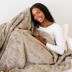Saranoni PATTERNED FAUX FUR XL THROW BLANKETS - view 62