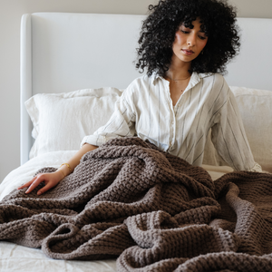Waffle Knit XL Throw Blankets | Saranoni