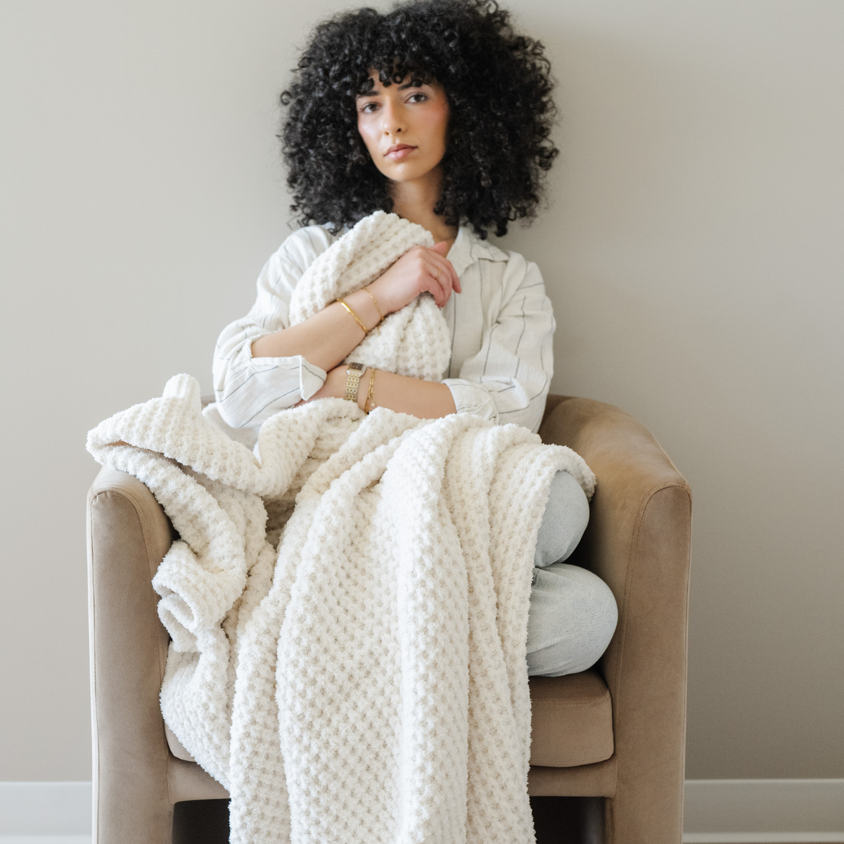 Waffle Knit XL Throw Blankets | Saranoni