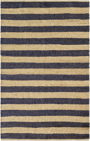 Ilkay Beige & Black Jute Area Rug - Clearance
