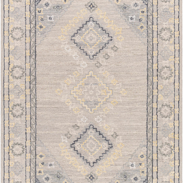 Alena Gray Wool Blend Area Rug - Clearance