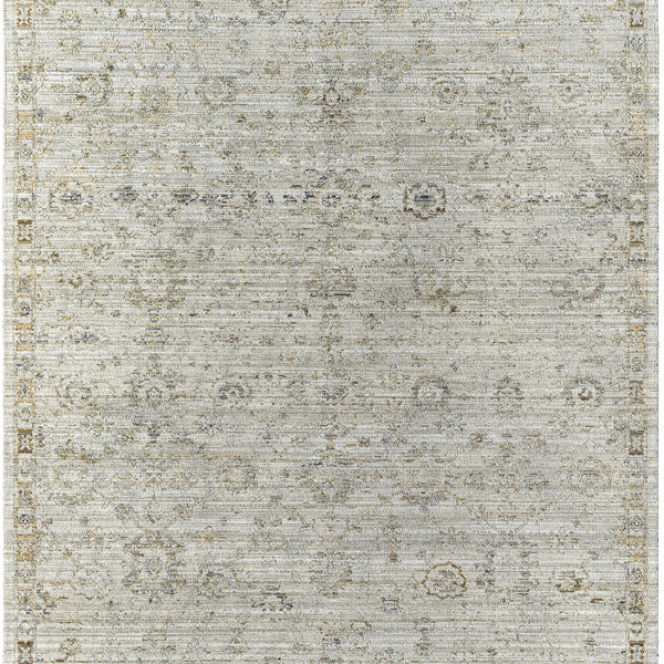 Margaret Damask Gray Washable Rug - Becki Owens x Livabliss