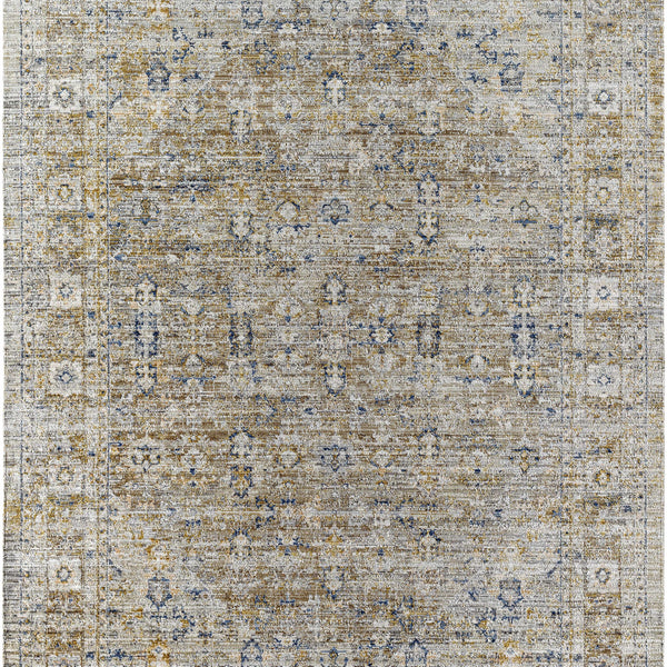Margaret Damask Brown Washable Area Rug - Becki Owens x Livabliss
