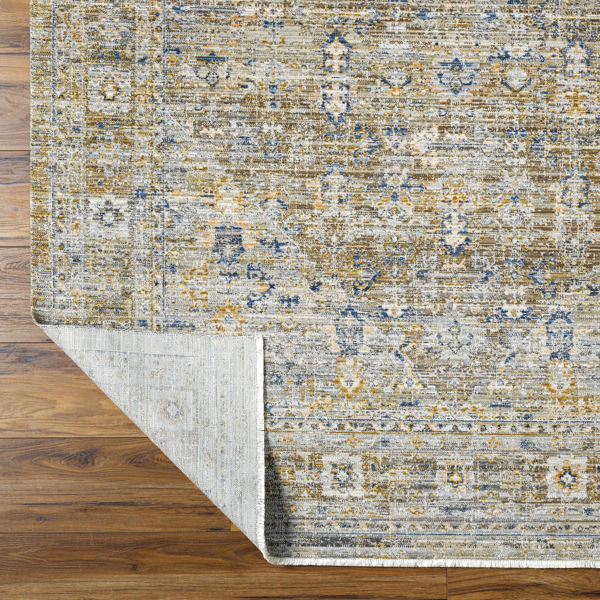 Margaret Damask Brown Washable Area Rug - Becki Owens x Livabliss