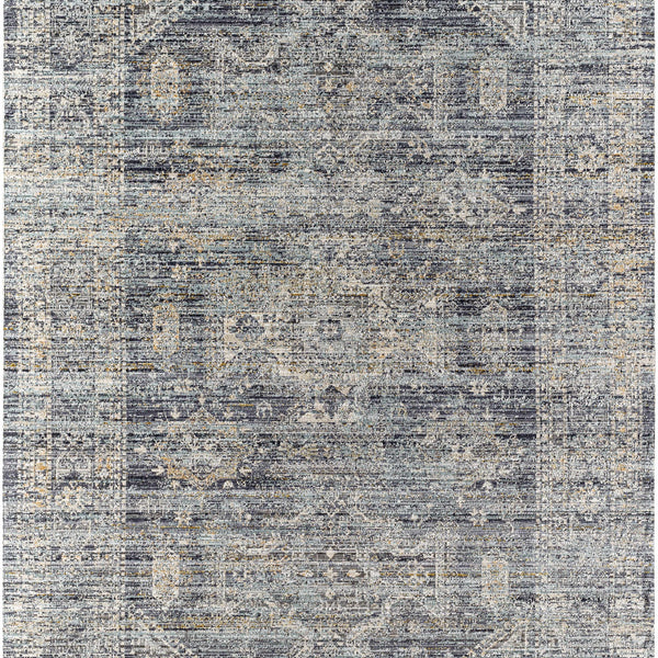 Margaret Medallion Navy Washable Area Rug - Livabliss x Becki Owens