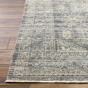 Margaret Medallion Navy Washable Area Rug - Livabliss x Becki Owens