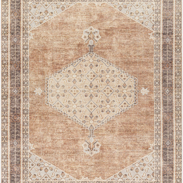 Lila Medallion Tan Area Rug