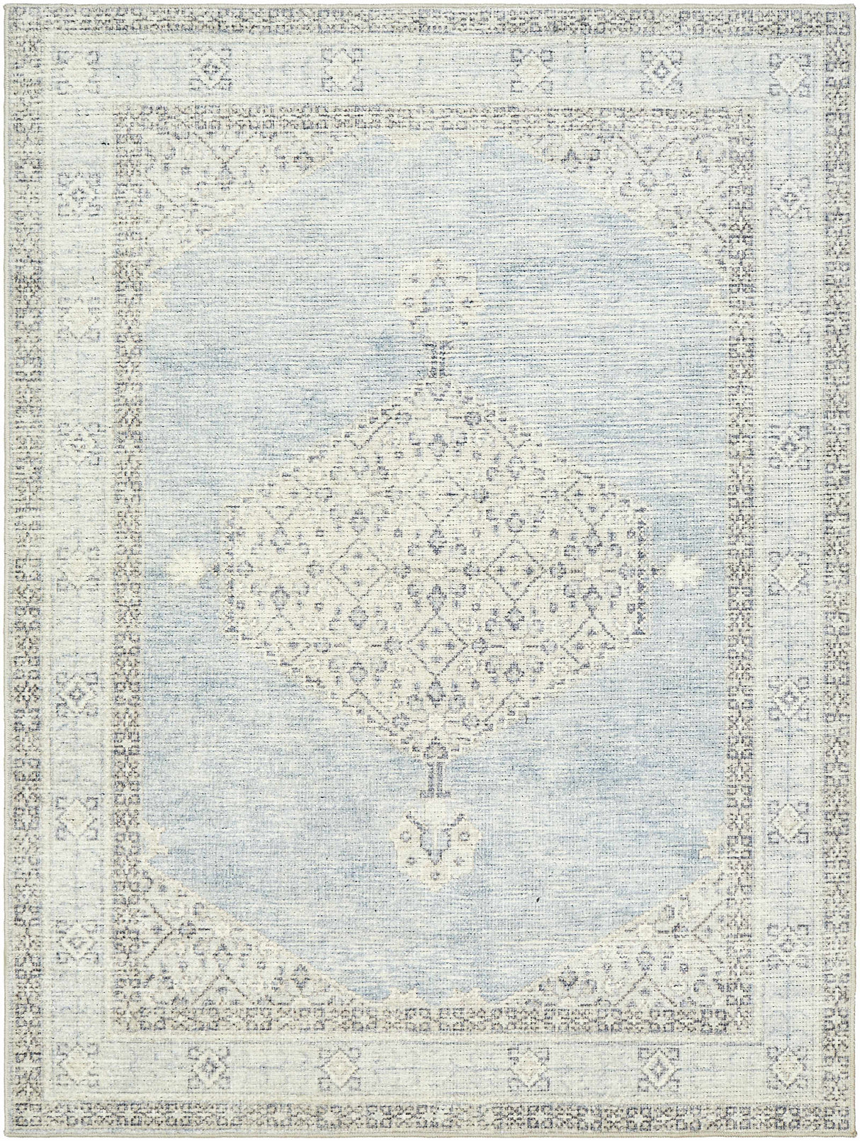 Lila Medallion Denim Area Rug