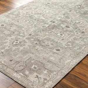 Elle Medallion Light Gray Area Rug