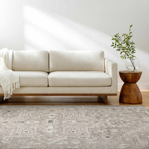 Elle Medallion Light Gray Area Rug