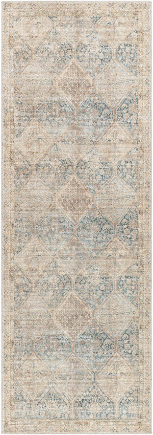 Marlene Medallion Beige & Blue Area Rug - Becki Owens x Livabliss