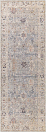 Marlene Damask Cream & Blue Area Rug - Becki Owens x Livabliss