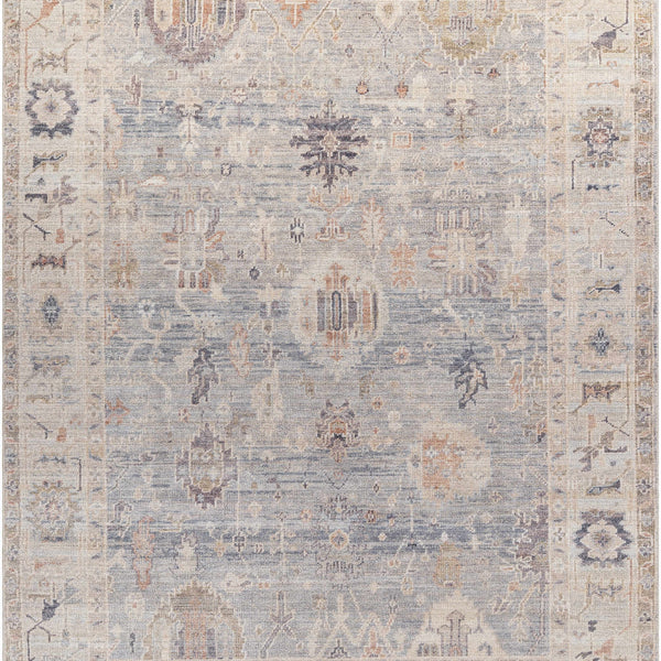 Marlene Damask Cream & Blue Area Rug - Becki Owens x Livabliss