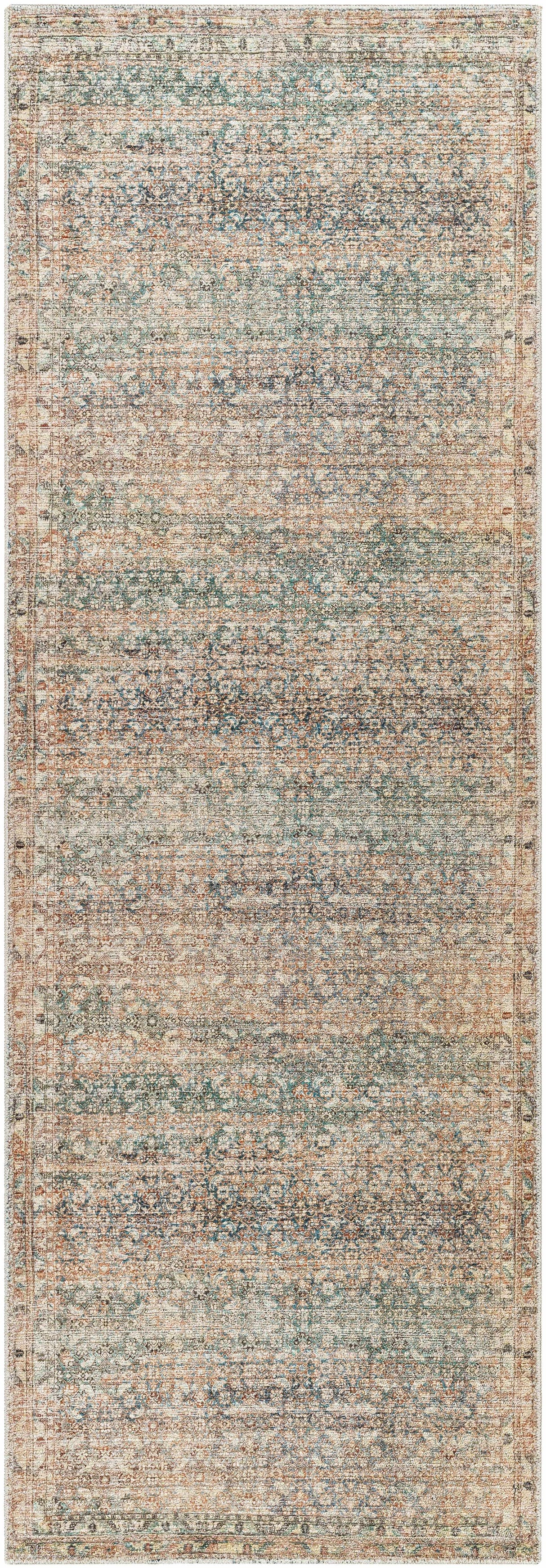 Marlene Damask Beige & Green Area Rug - Becki Owens x Livabliss