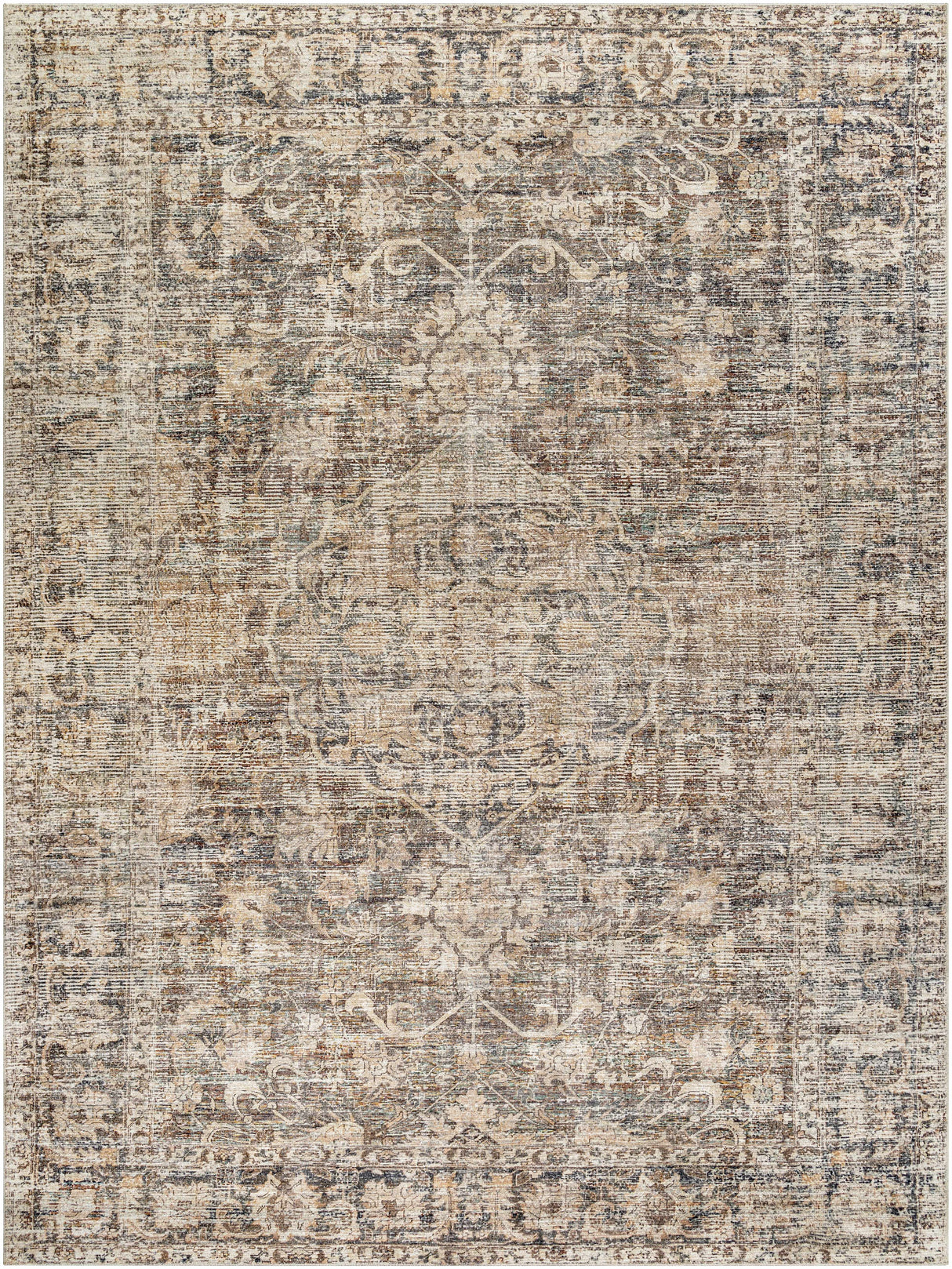 Marlene Medallion Brown Area Rug - Becki Owens x Livabliss