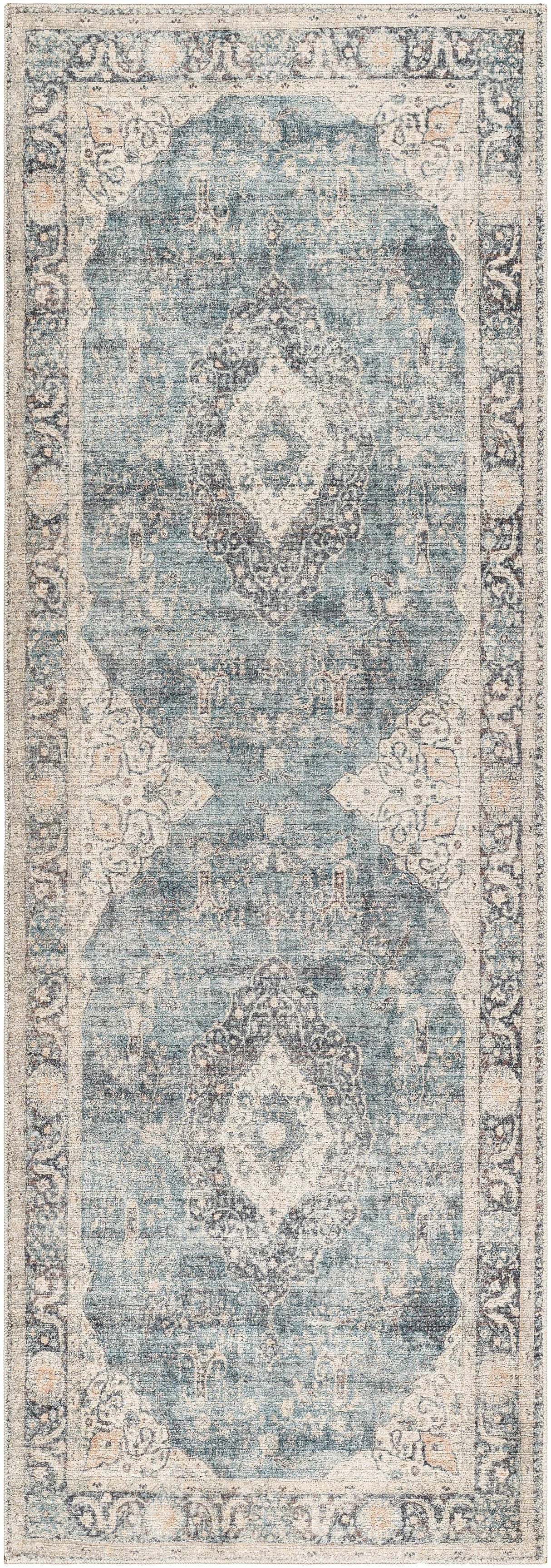 Marlene Medallion Blue Area Rug - Becki Owens x Livabliss