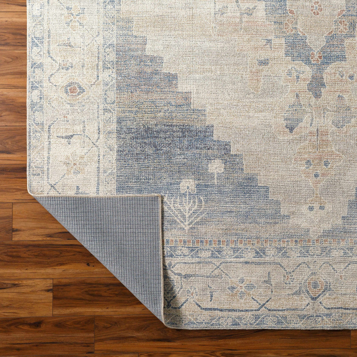 Luca Medallion Pewter Area Rug