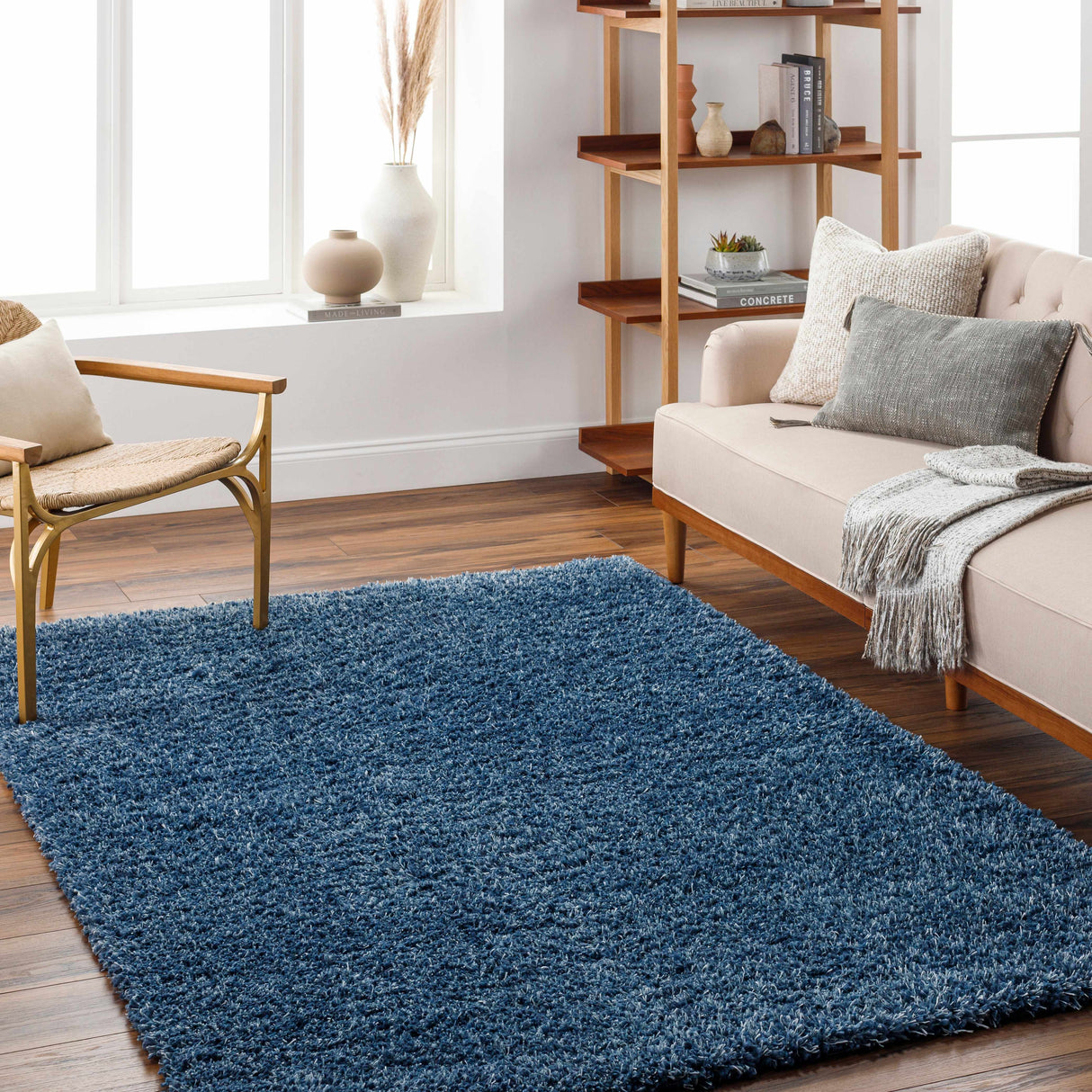 Bluma Blue Area Rug - Clearance