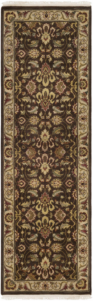 Necia Beige Damask Area Rug - Clearance