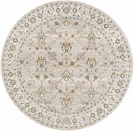 Amaru Cream & Sage Textured Rug with Fringes