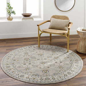 Amaru Cream & Sage Textured Rug with Fringes