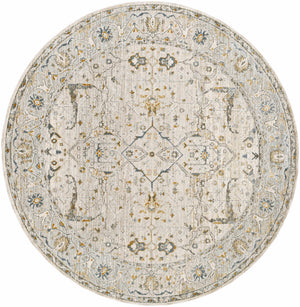 Aviva Off-White Textured Rug with Fringes