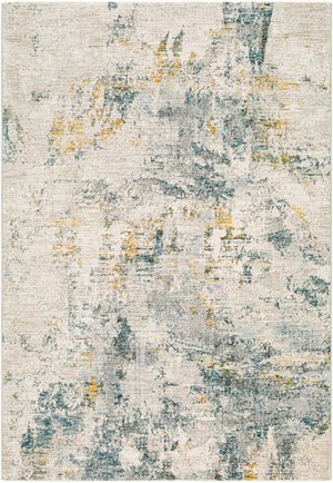Chaya Textured Abstract Rug with Fringes